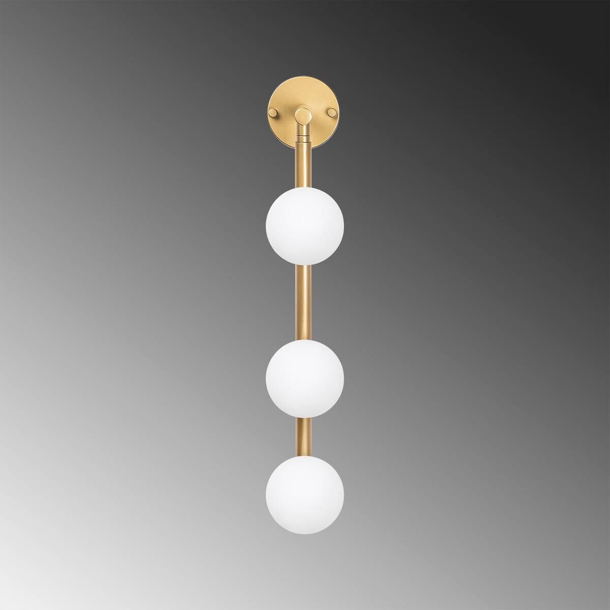 Opviq Wandleuchte gold Metall Glas B/H/L: ca. 24x59x10 cm G9 3 Brennstellen