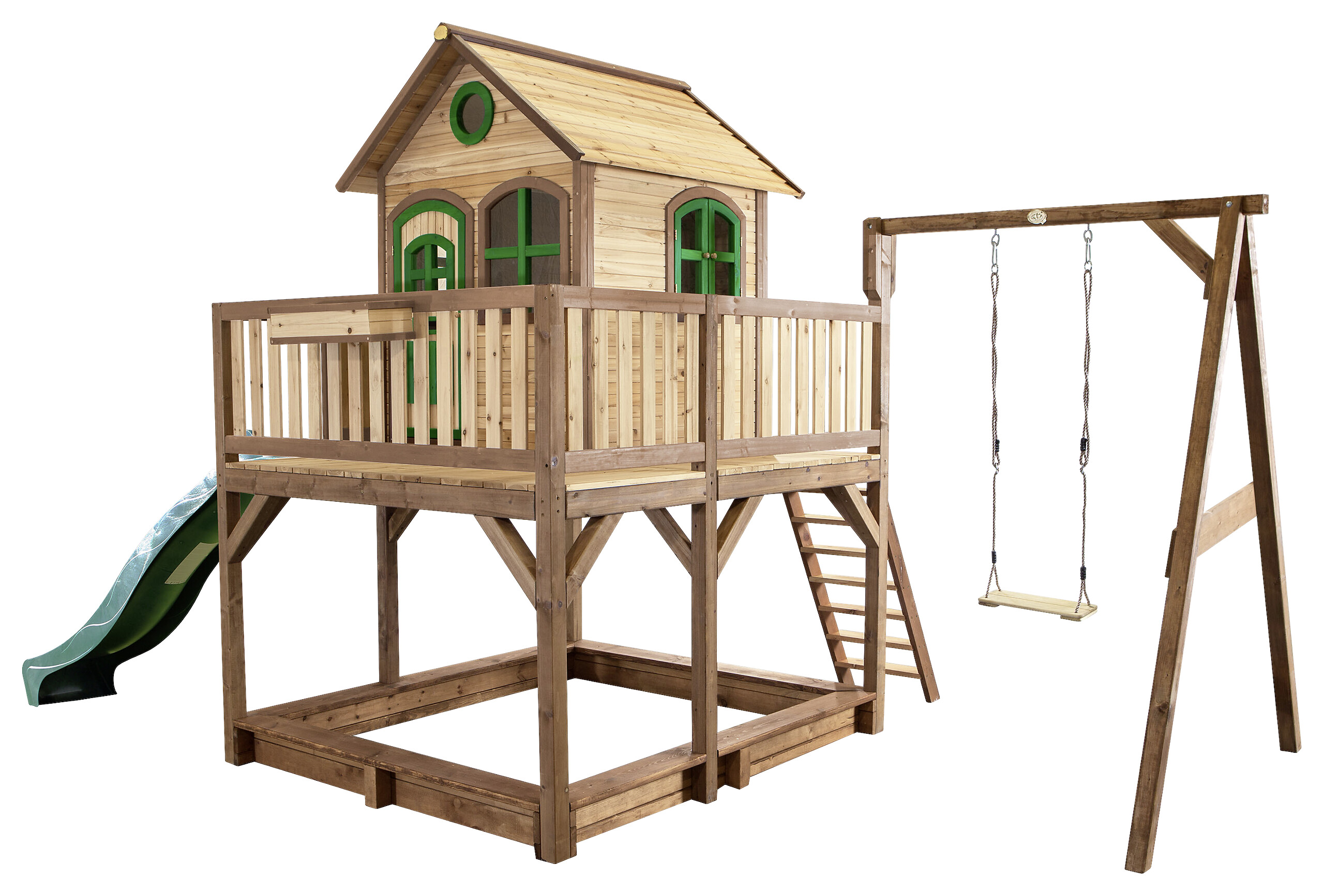 AXI Spielhaus Liam braun B/H/L: ca. 541x291x277 cm