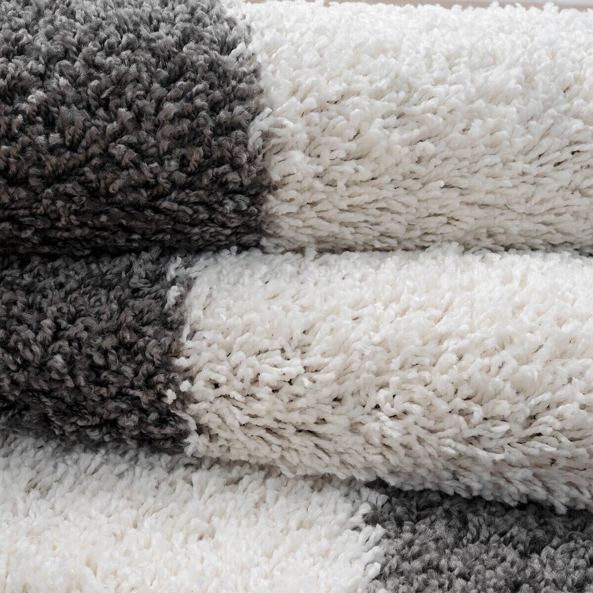 Sanat Hochflorteppich MILANO grau B/L: ca. 80x150 cm