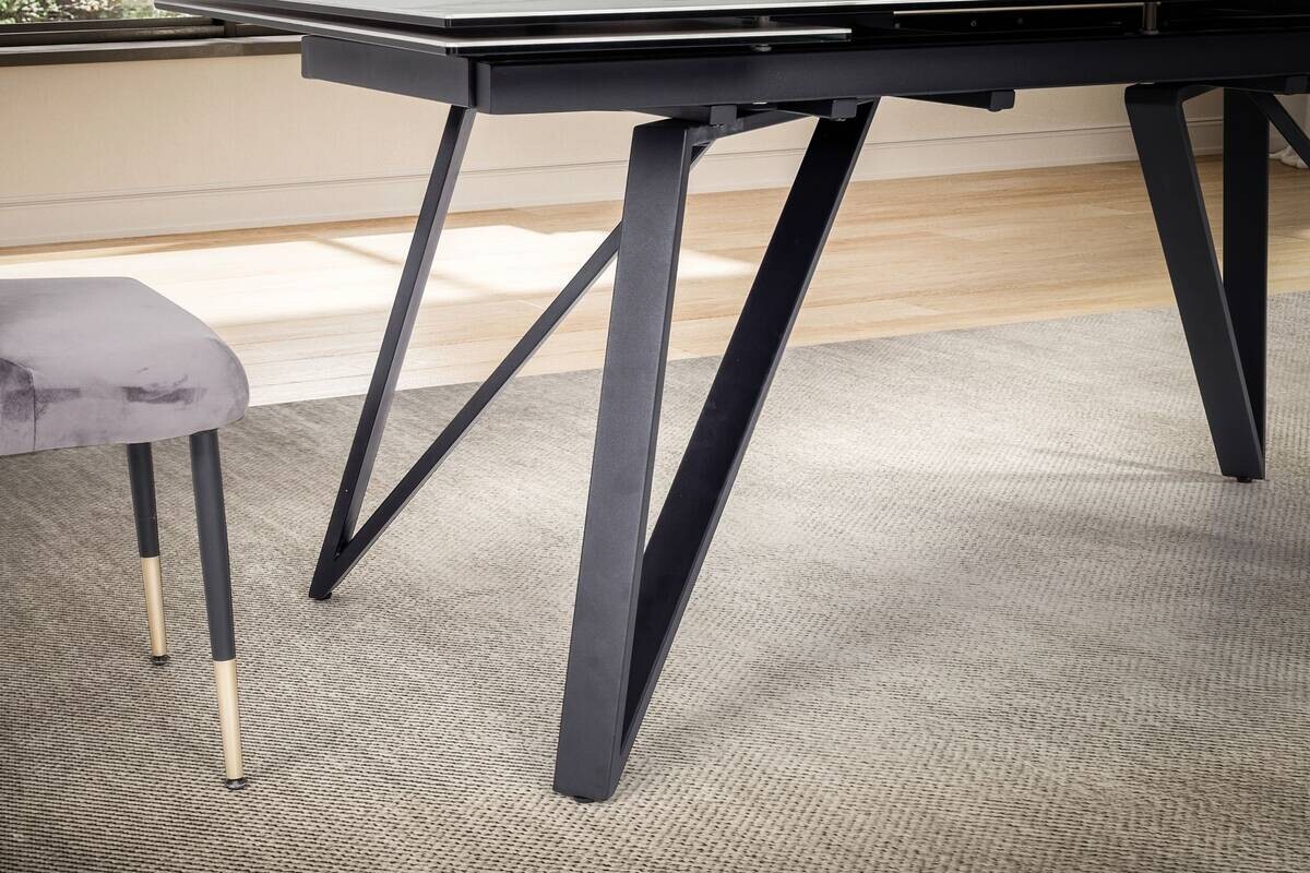 Esstisch weiß Marmor Optik B/H/T: ca. 180x76x95 cm