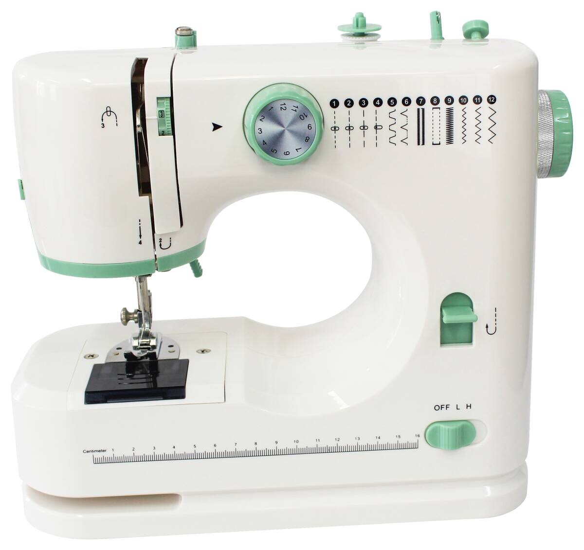 Emerio Nähmaschine SEW-132300.1 weiß Kunststoff B/H/L: ca. 15x32x29 cm