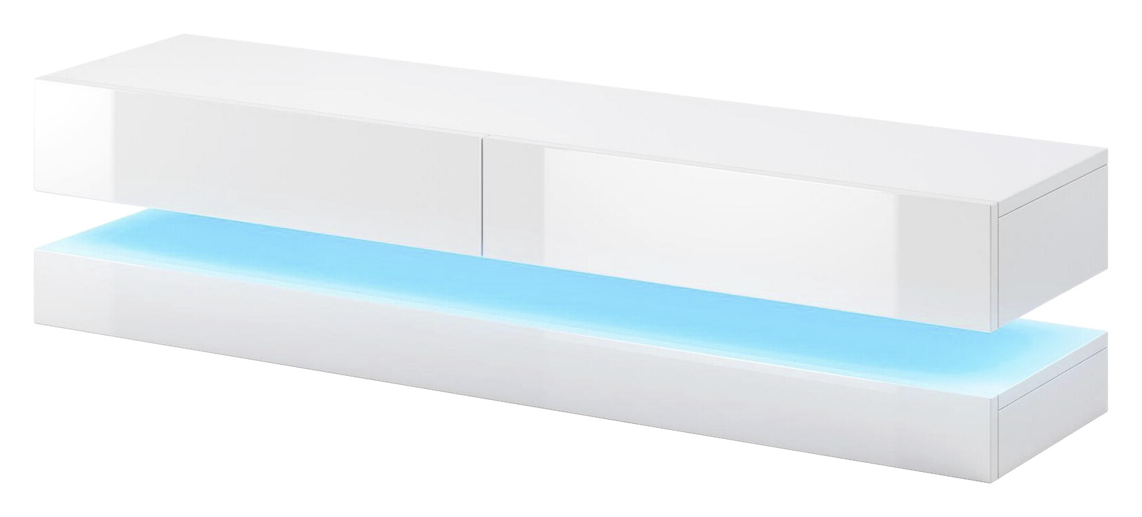 TV-Board Fly weiß weiß Hochglanz B/T: ca. 140x34 cm