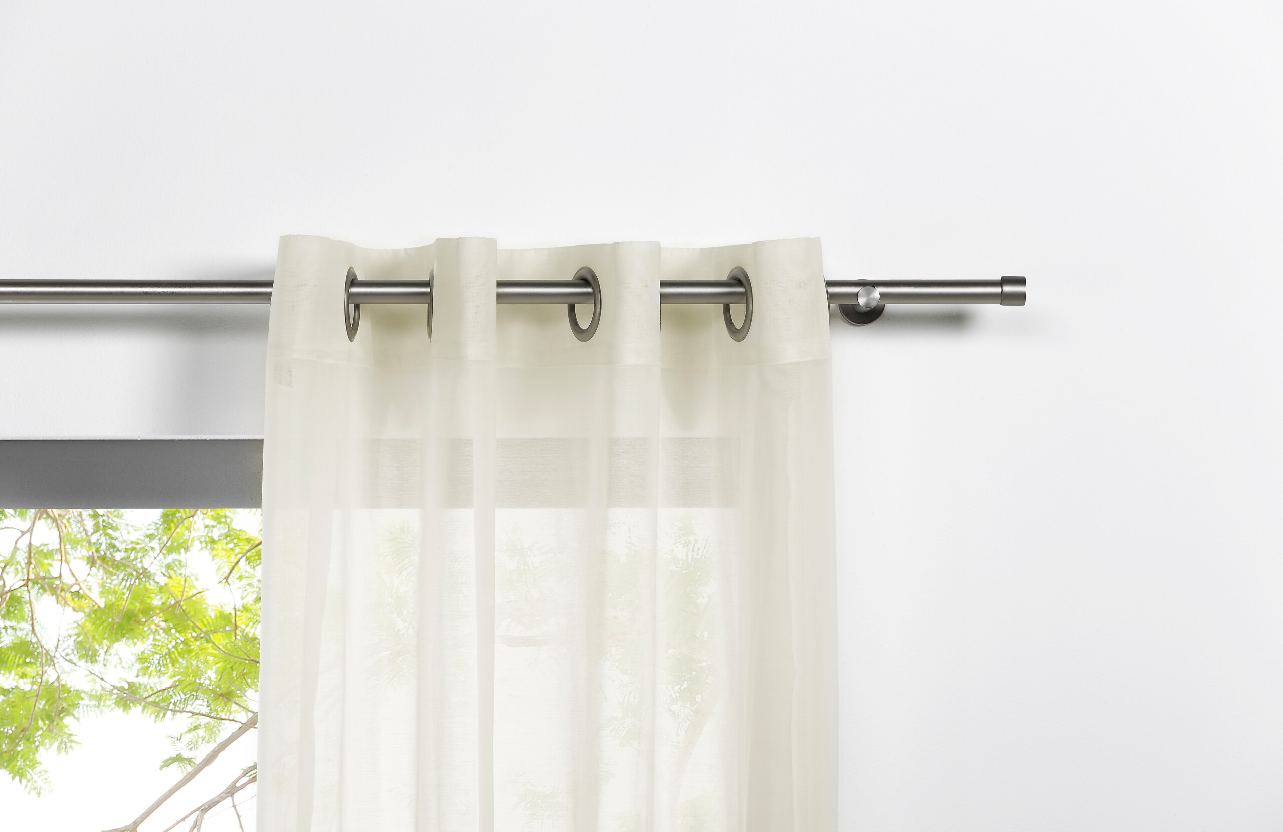 Ösenvorhang 2er Pack Pure ecru B/L: ca. 135x300 cm