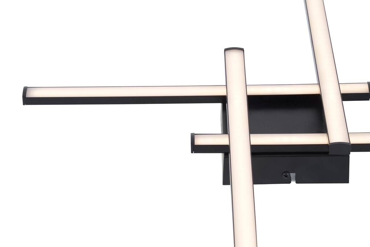 POCOline LED-Deckenleuchte Cleo IV schwarz Kunststoff B/H/L: ca. 51x6x51 cm