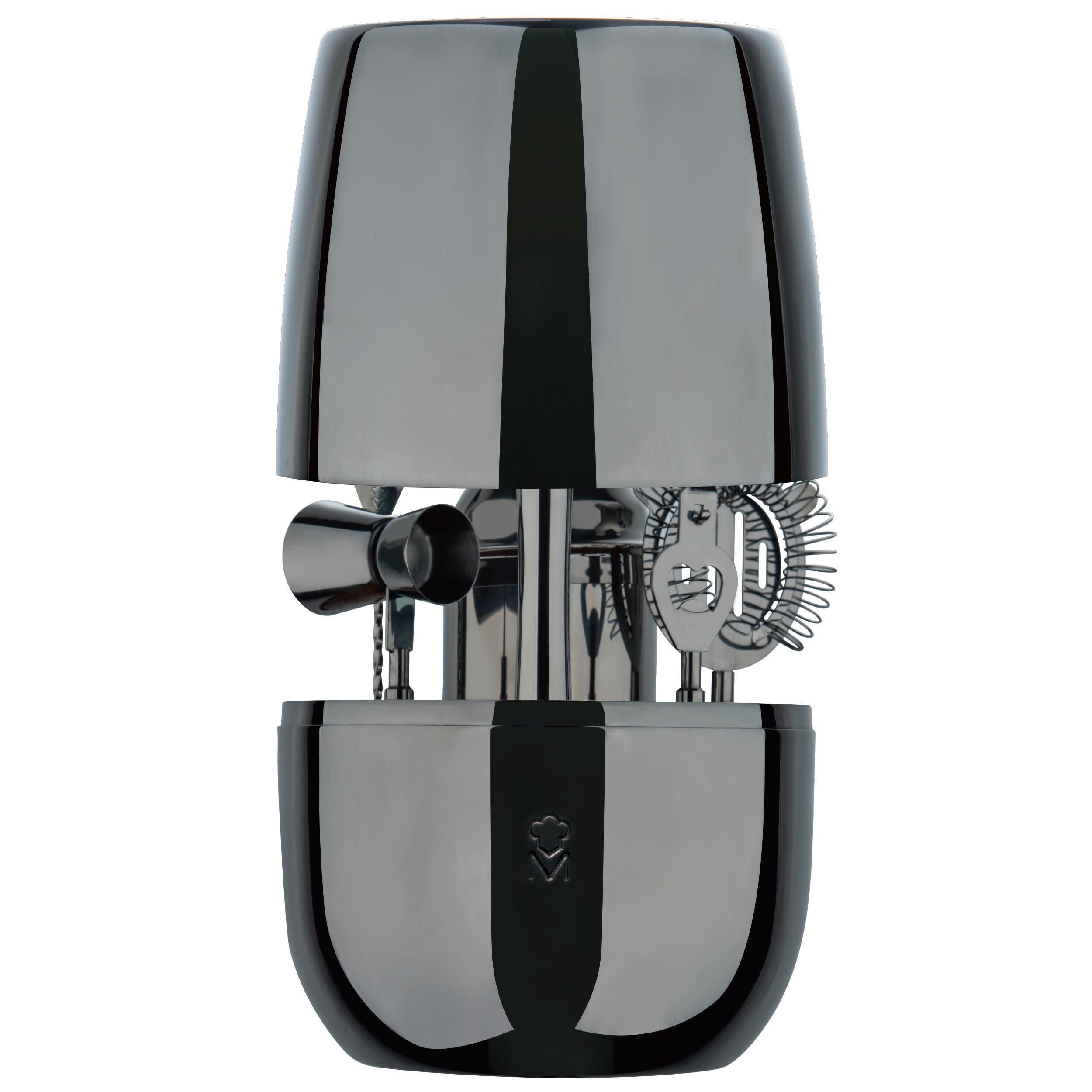 MASTERPRO Cocktail-Set THE DROP schwarz Edelstahl