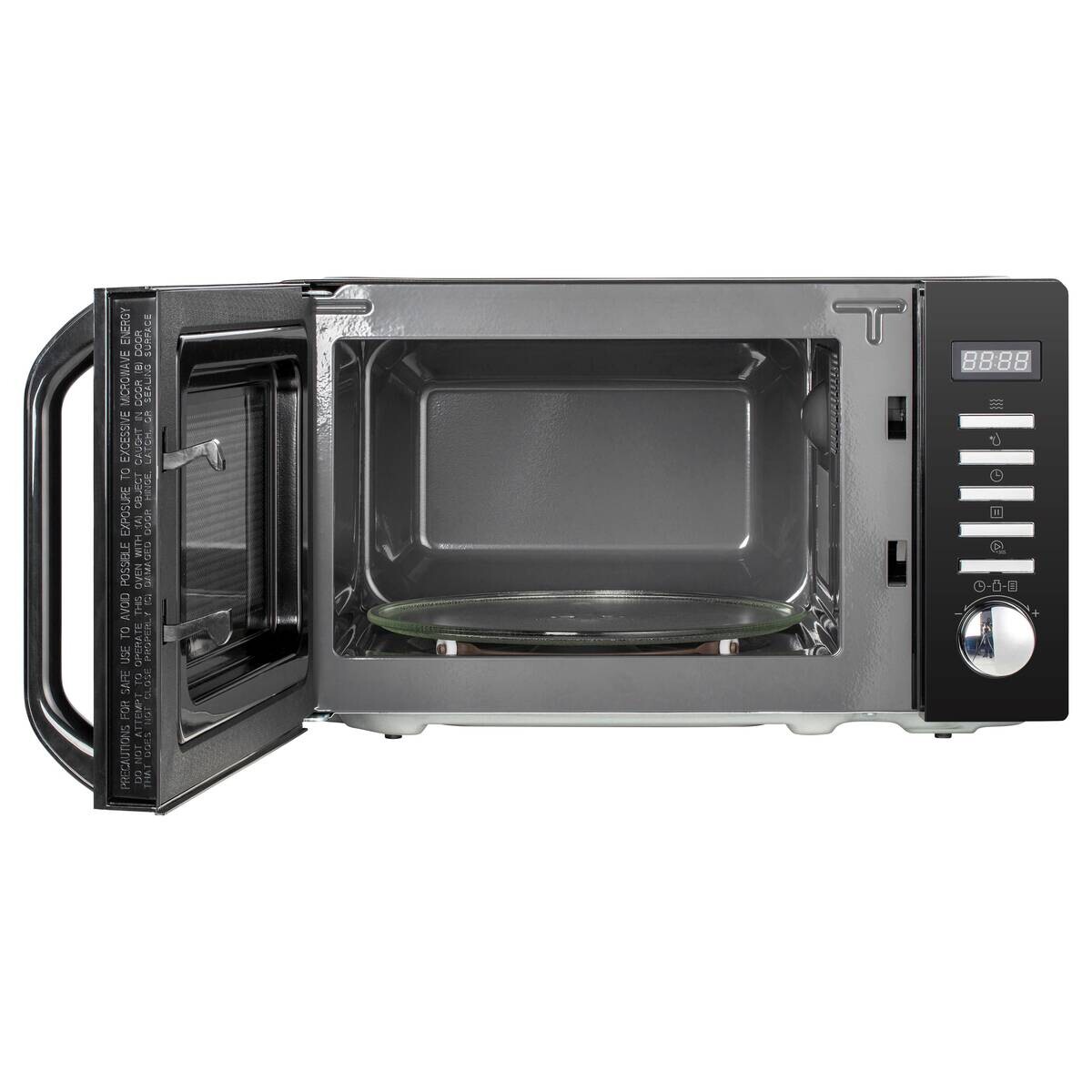 POCOline Mikrowelle AM820C2MT-PM schwarz Metall B/H/T: ca. 44x26x36 cm ca. 20 l