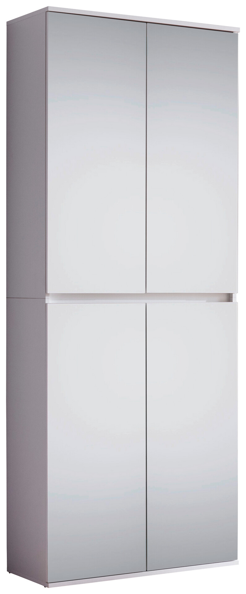 Garderobenschrank Mirror weiß B/H/T: ca. 74x191x34 cm