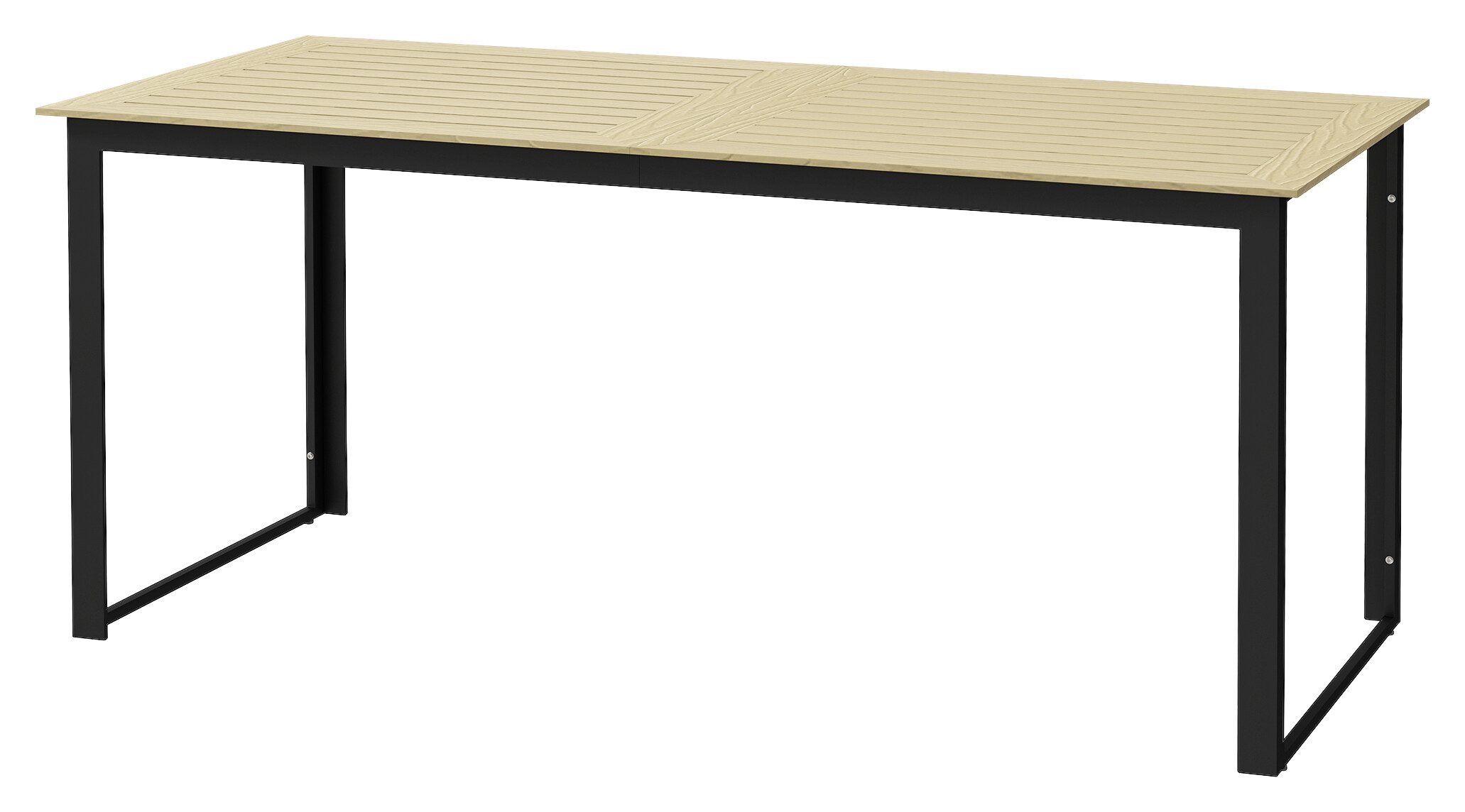 Outsunny Gartentisch taupe Kunststoff B/H/L: ca. 78x75x175 cm