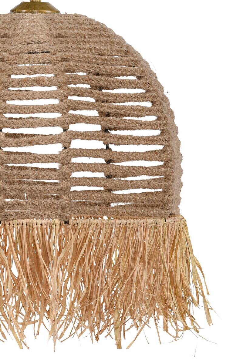 Opviq Pendelleuchte creme Baumwolle B/H/T/L/D: ca. 30x80x30x30x30 cm E27 1 Brennstellen