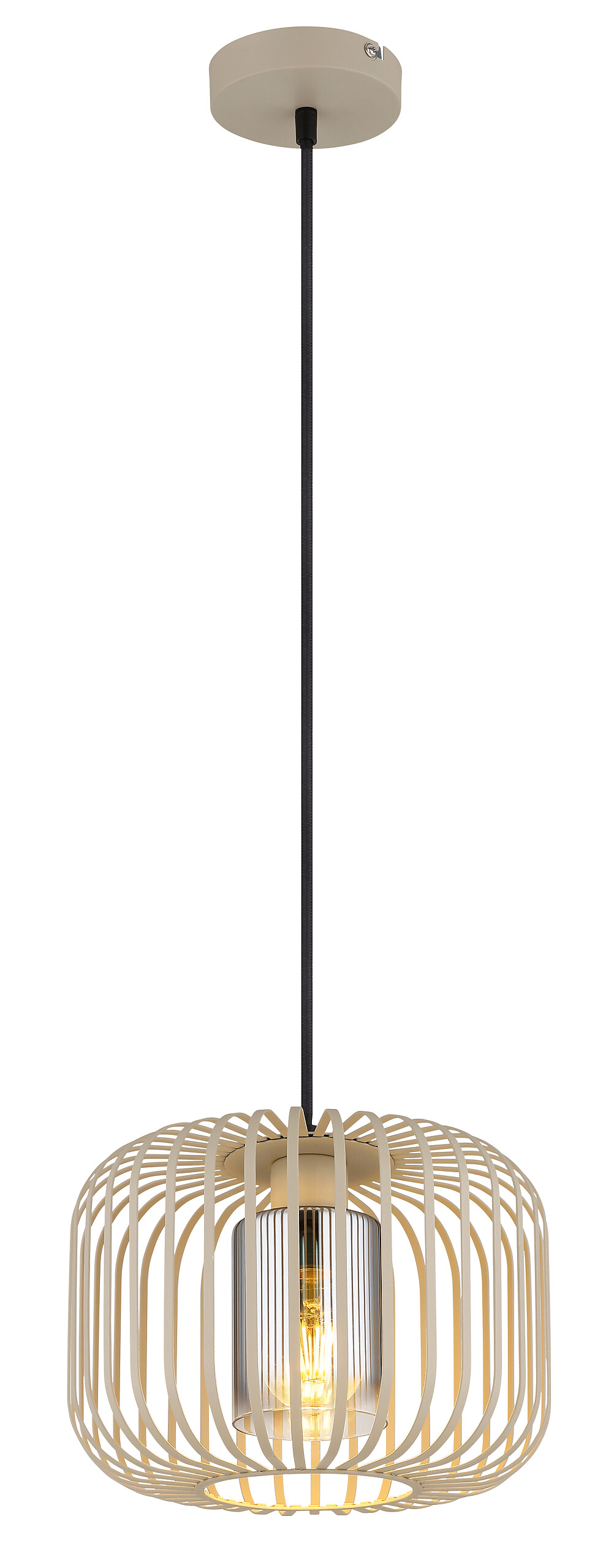 GLOBO Pendelleuchte Metall H/D: ca. 120x28 cm E27 1 Brennstellen