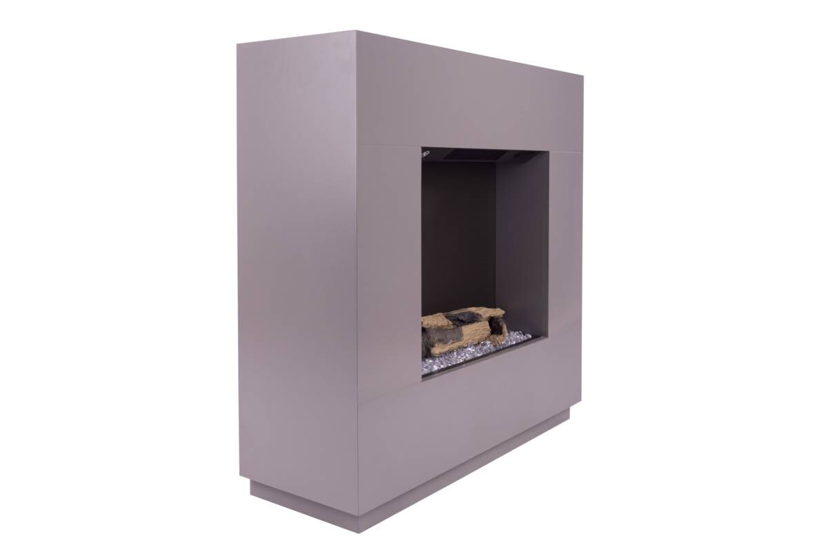 BHP Elektrischer-Kamin ESKE BG00752-14 dunkelgrau MDF B/H/T: ca. 80x76x26 cm ca. 1500 W
