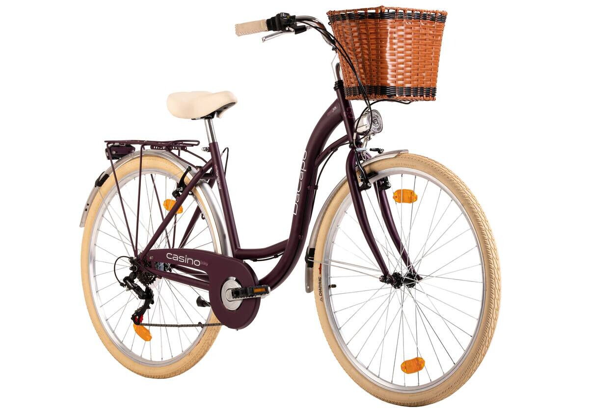 DaCapo Damenfahrrad Casino 169C 28 Zoll Rahmenhöhe 48 cm 6 Gänge aubergine aubergine ca. 28 Zoll