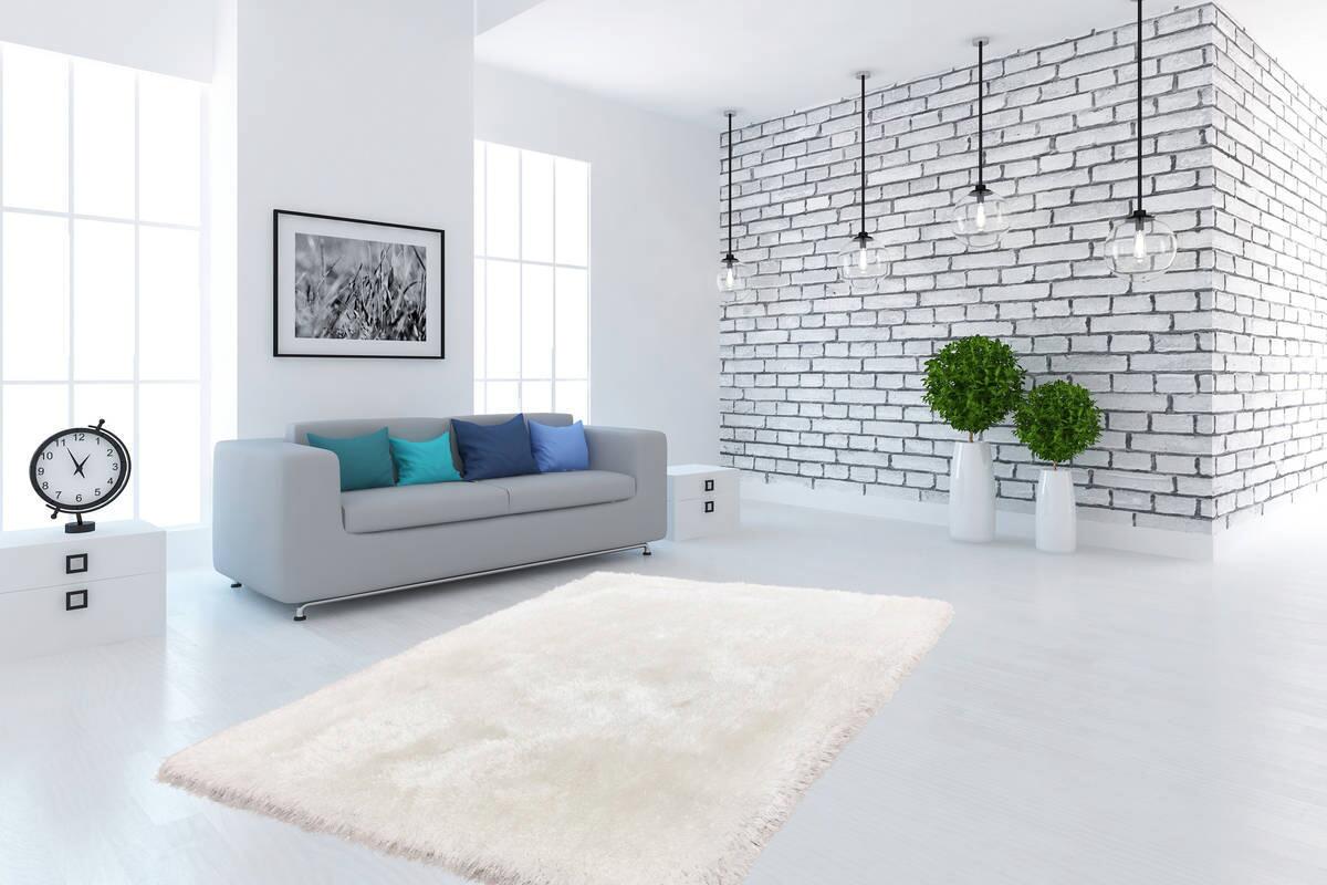 360Living Teppich Cosy weiß B/L: ca. 120x170 cm