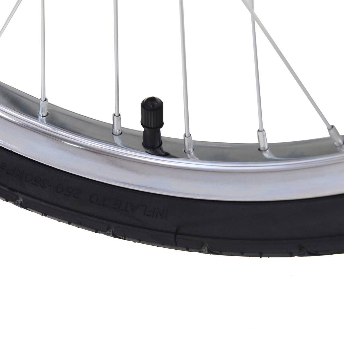 HOMCOM Fahrradanhänger grau grau B/H/L: ca. 88x140x60 cm