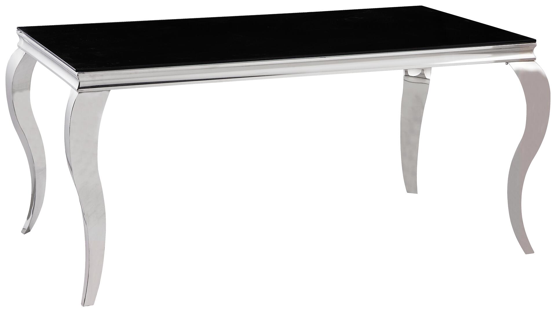 Esstisch CT053 schwarz lackiert B/H/T/S: ca. 160x76x90x1 cm