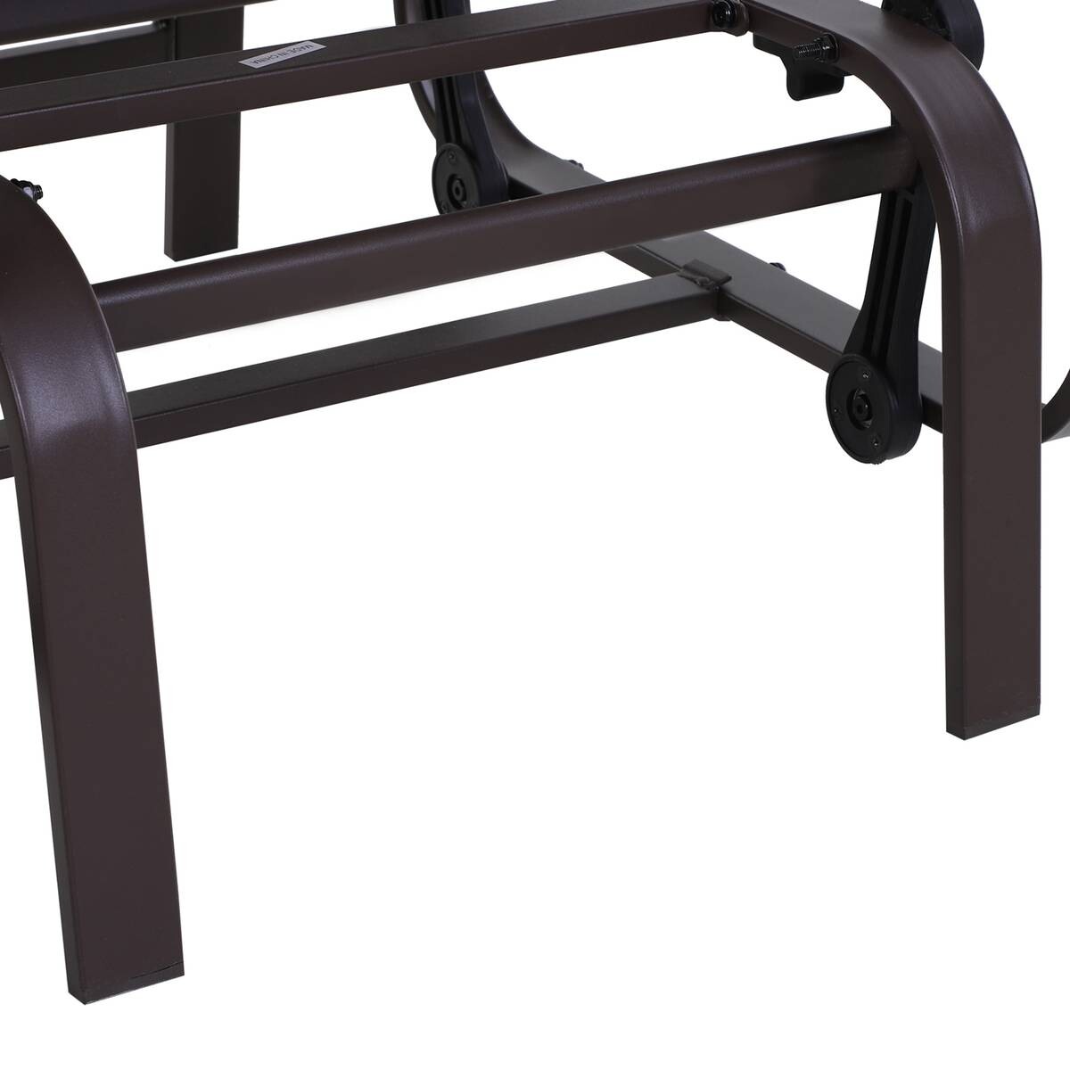 Outsunny Schaukelstühle braun Metall B/H/T: ca. 60x105x73 cm