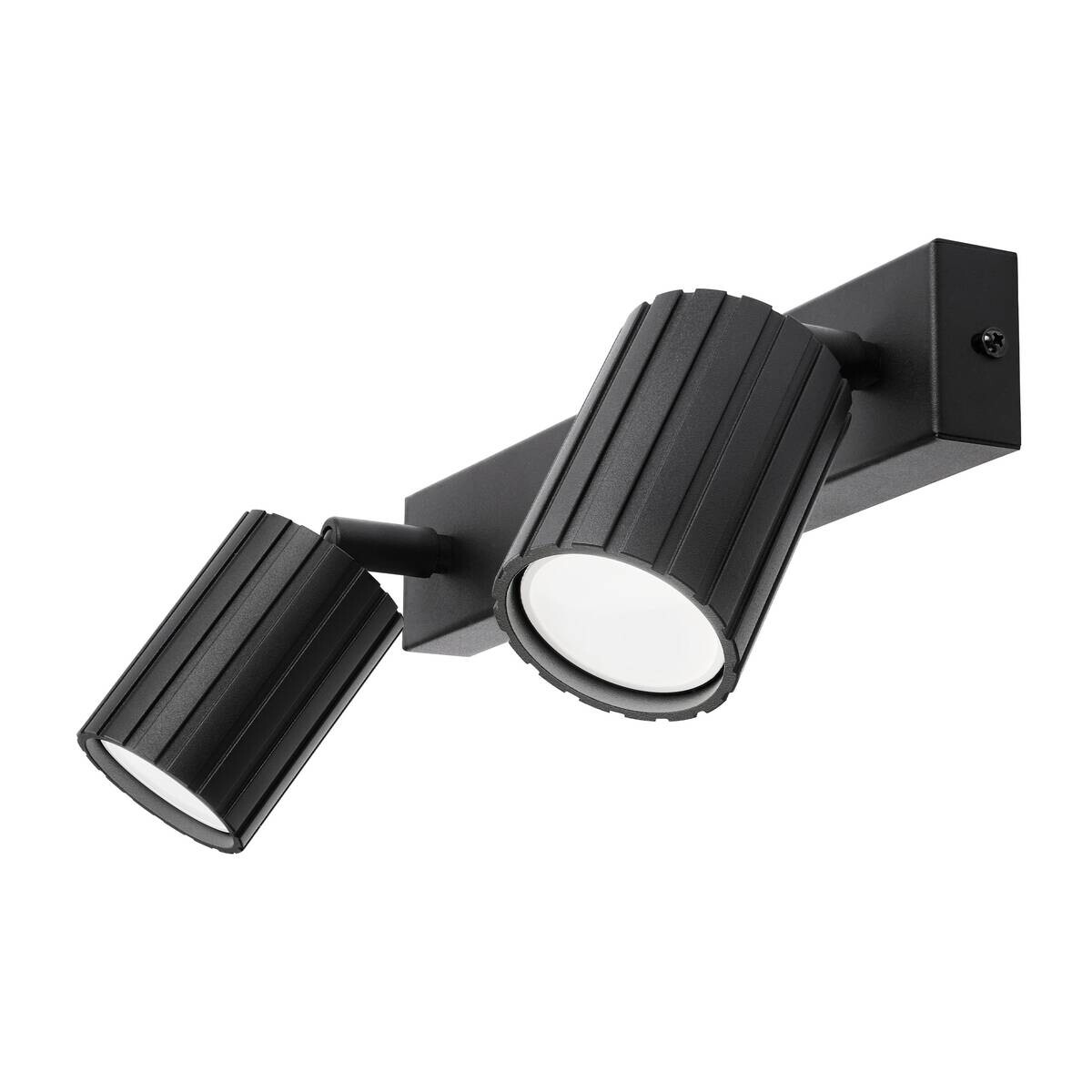 Lamkur Strahler Prisma schwarz Stahl B/H/L: ca. 6,5x16,5x30 cm 2 Brennstellen