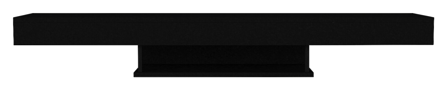 TV-Lowboard Alberes schwarz B/H/T: ca. 150x22x29,6 cm