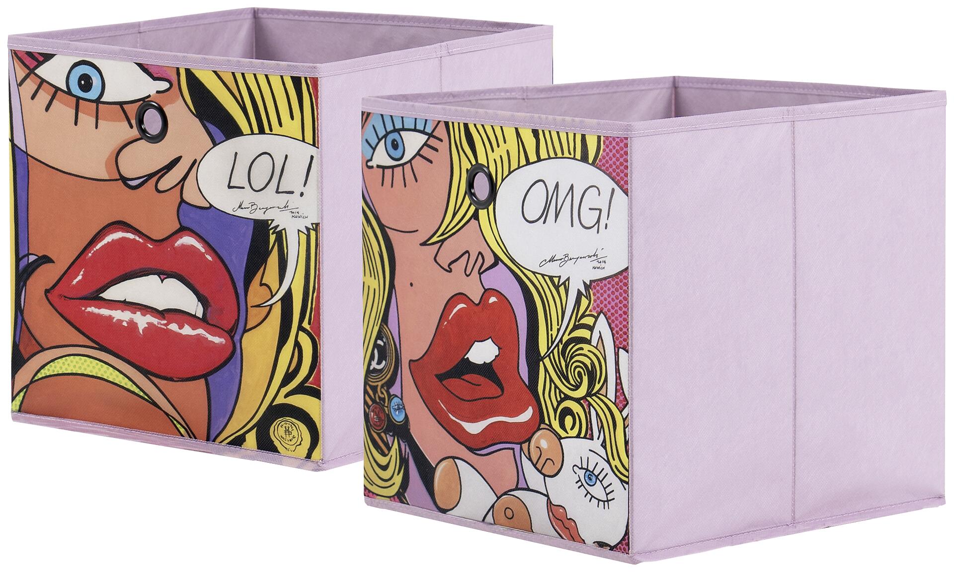 Stoffbox Stoffbox rosa B/H/T: ca. 32x32x32 cm