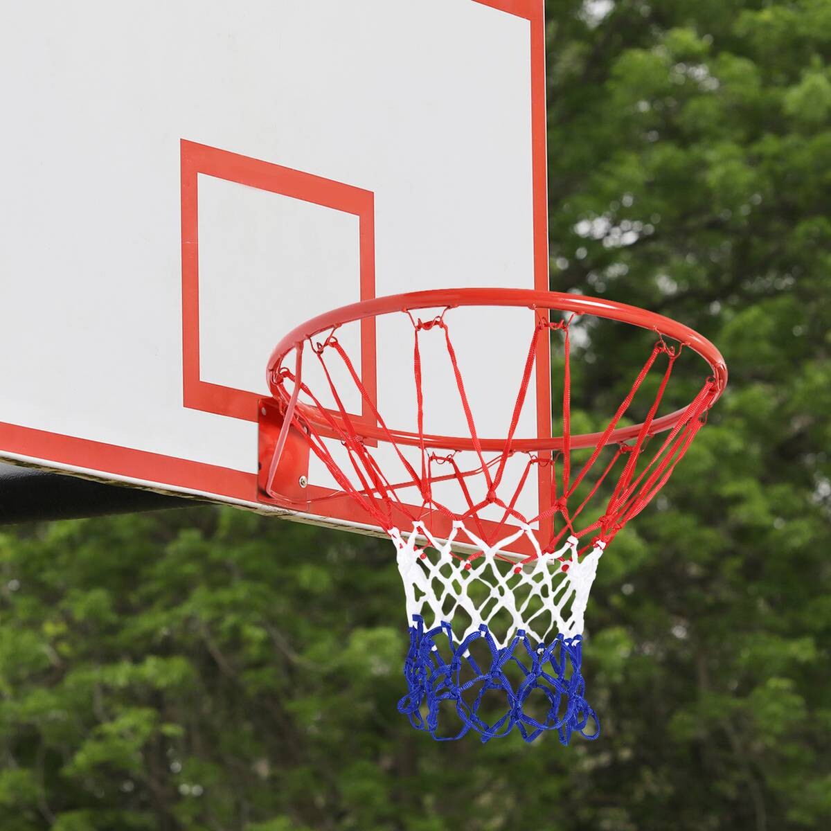 HOMCOM Basketballkorb rot H/D: ca. 46x46 cm
