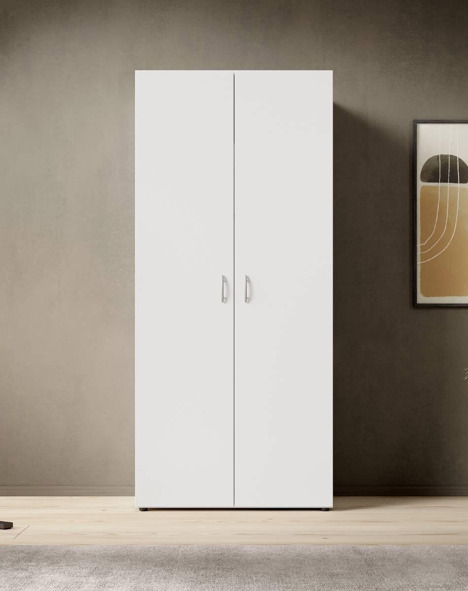 Kleiderschrank Joe weiß B/H/T: ca. 81x176x50,8 cm