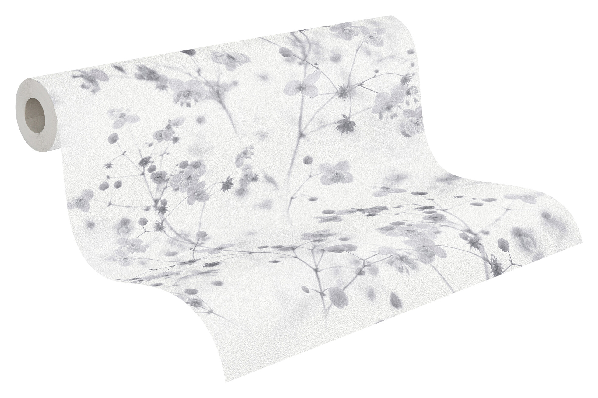 A.S.Creation Papiertapete weiß grau B/H/D: ca. 53x1005x7 cm