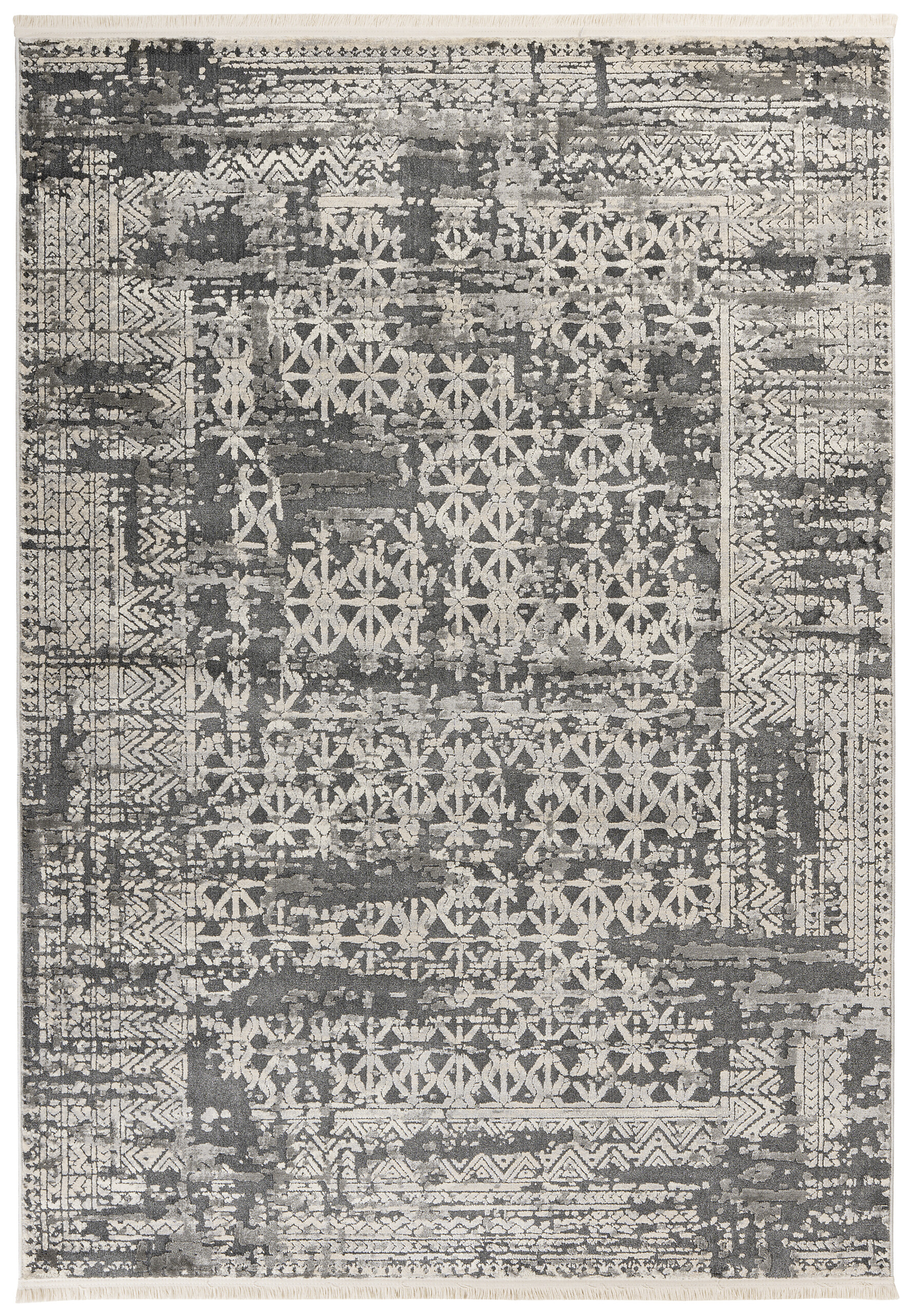 Kayoom Kurzflorteppich Adela 325 grau B/H/L: ca. 120x1,3x170 cm