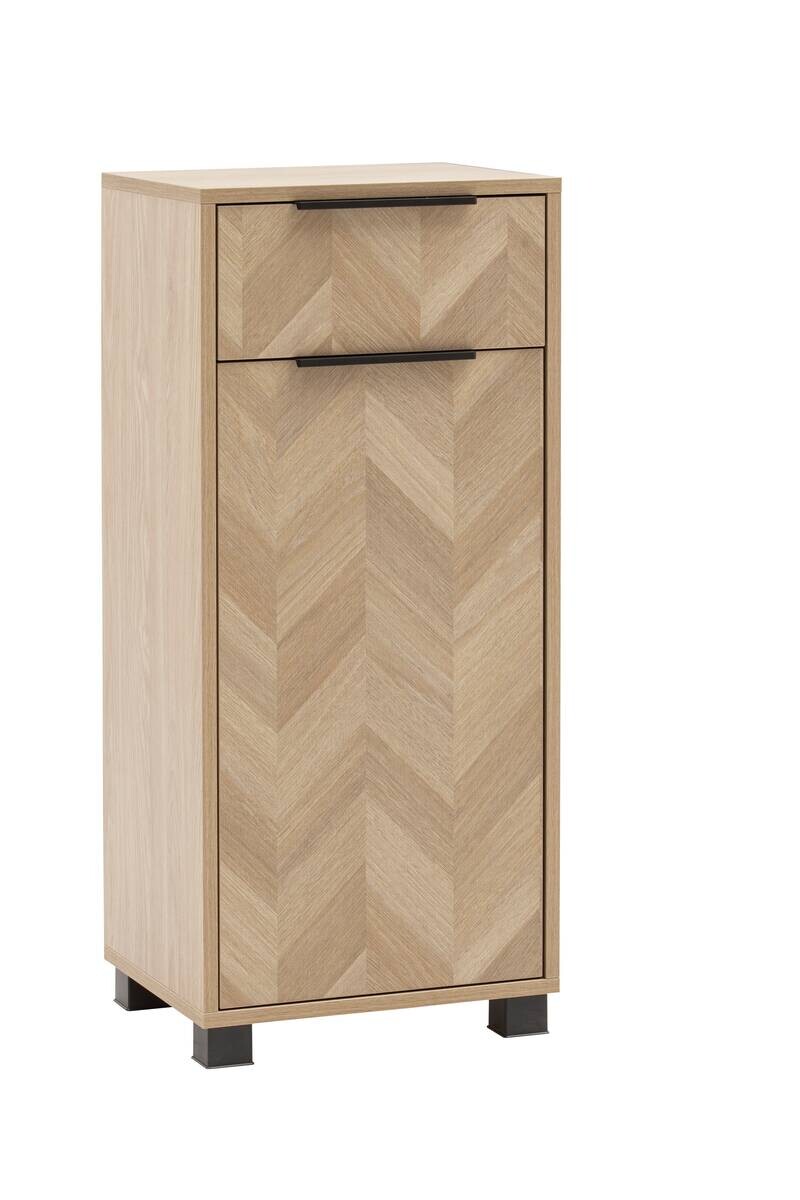 Highboard Piazza Eiche Nachbildung B/H/T: ca. 40,3x90,9x33,05 cm