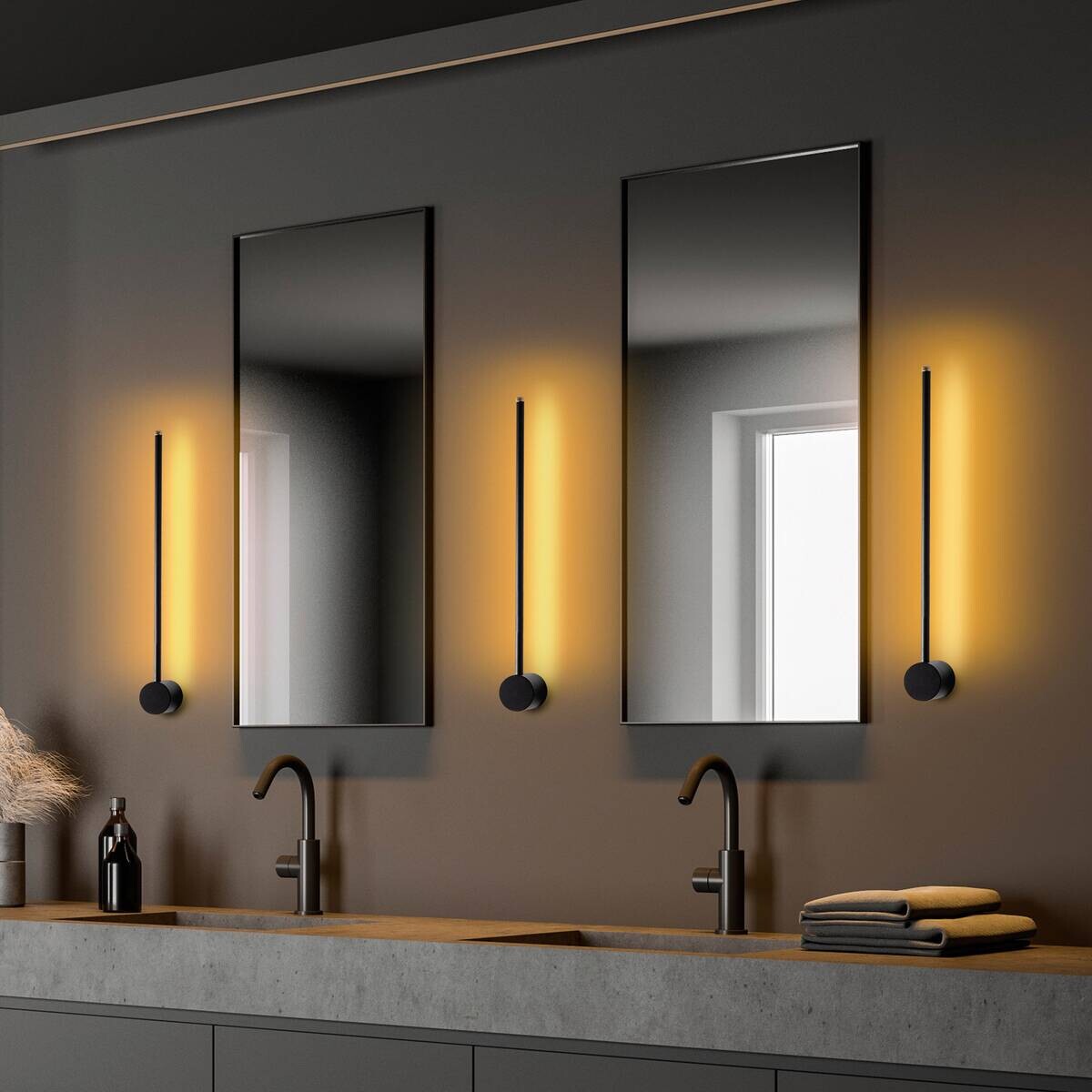 Opviq Wandleuchte Sword-13480 schwarz B/H/T/L: ca. 7x10x7x62 cm