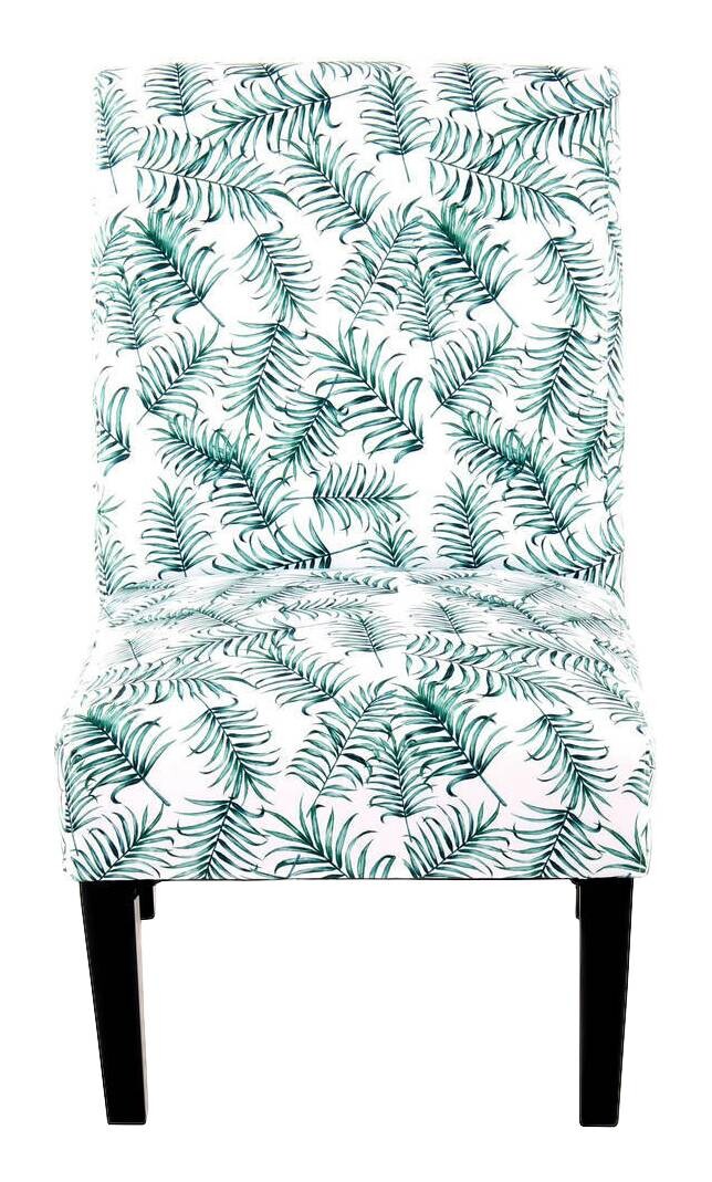 Stuhl Indira 100 weiß grün Microfaser Microfaser B/H/T: ca. 55x92x77 cm