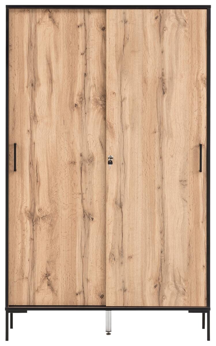 Hochschrank Serie 2000 Eiche Landhaus Nachbildung B/H/T: ca. 100,1x163,8x41 cm