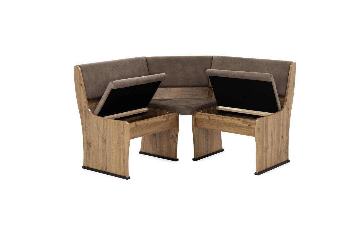 Eckbankgruppe Eiche Wild Nachbildung B/H/T: ca. 131x86x131 cm