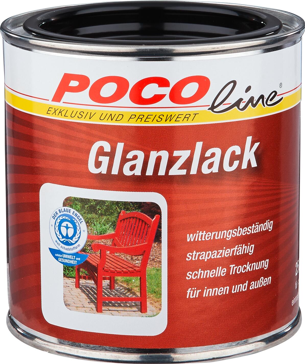 POCOline Acyl Buntlack tiefschwarz glänzend ca. 0,25 l