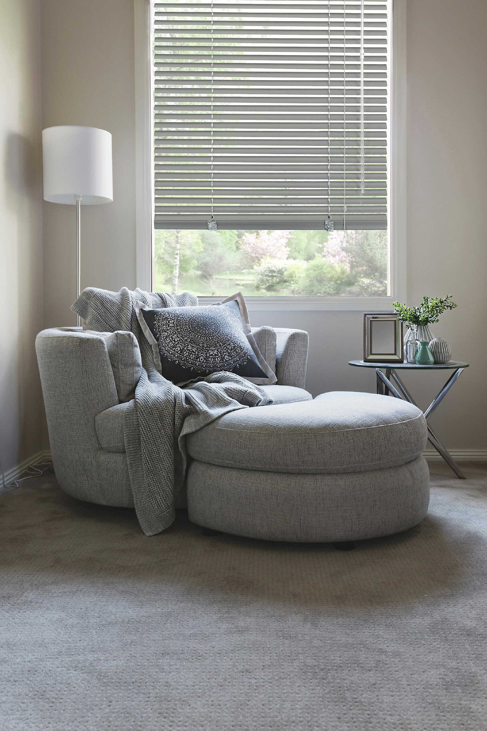 Alu-Jalousie silber B/L: ca. 80x220 cm