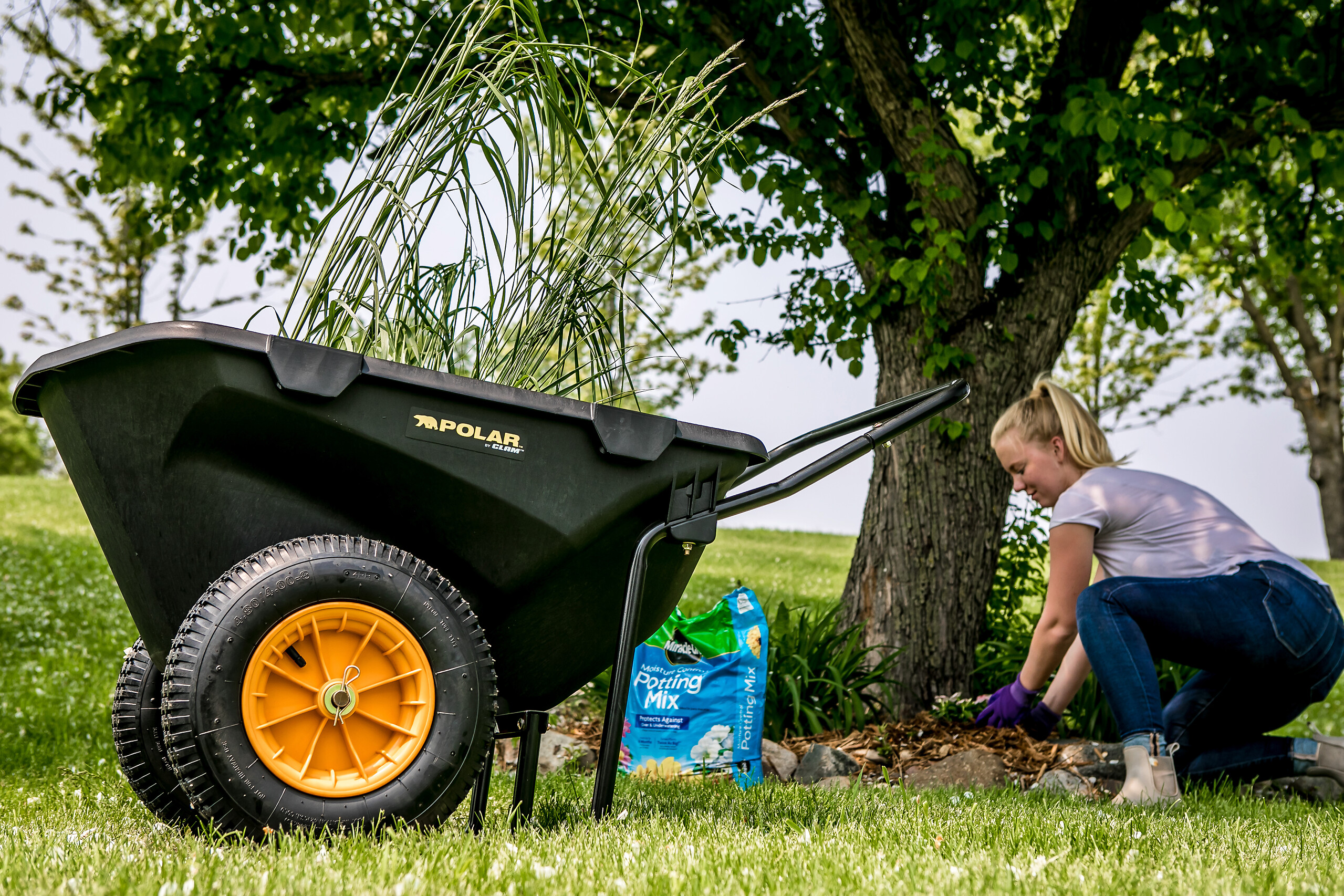 Polar Schubkarre Cub Cart grün