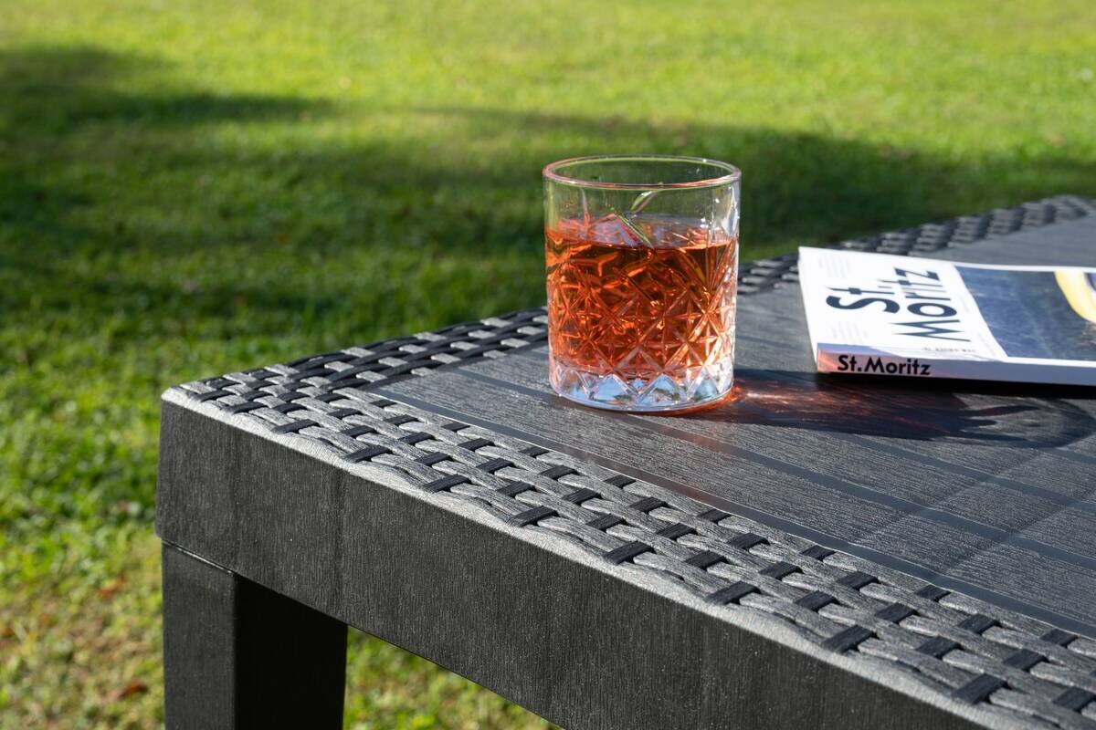 ProGarden Tisch Queen anthrazit Kunststoff B/H/L: ca. 90x72x220 cm