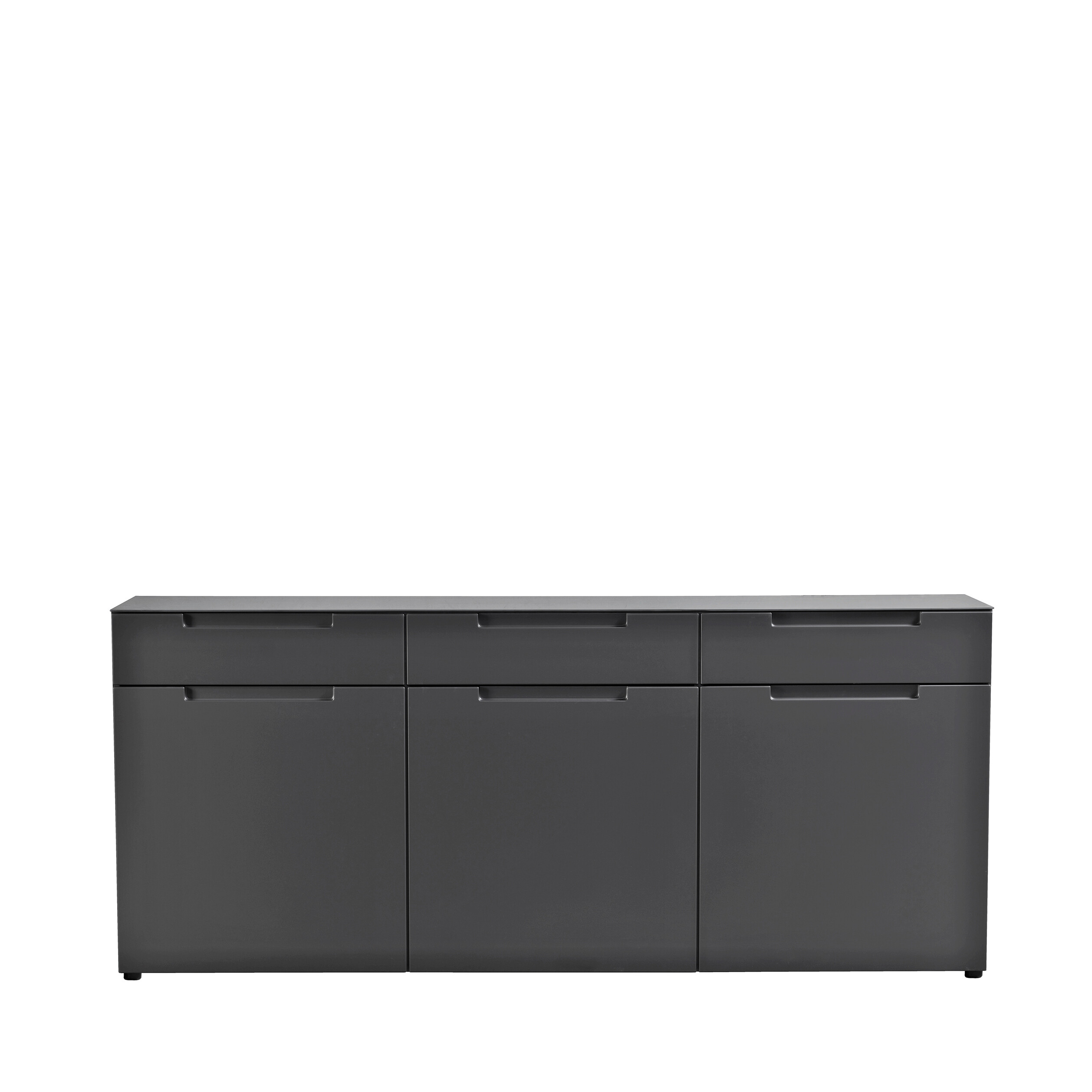 Sideboard Mailand anthrazit matt MDF B/H/T: ca. 192x83x40 cm
