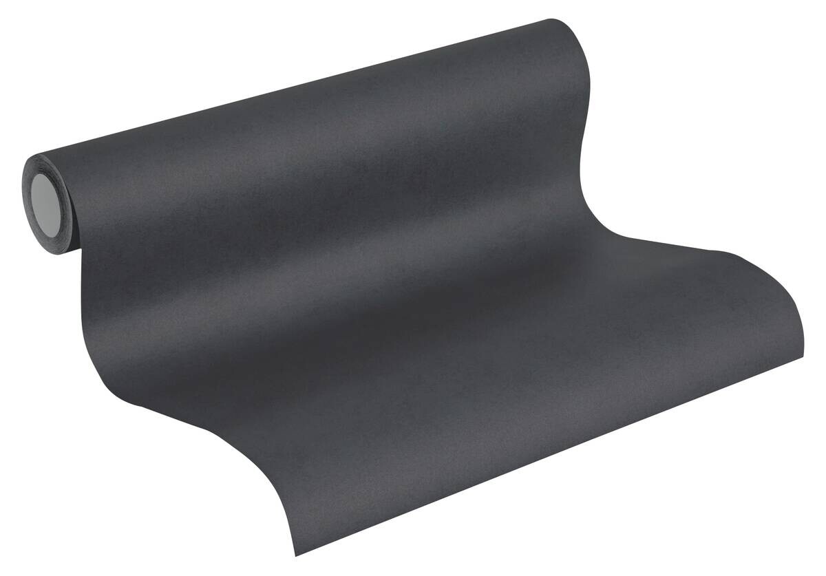 A.S.Creation Vliestapete Neue Bude 2.0 Edition 2 Uni schwarz B/L: ca. 53x1005 cm