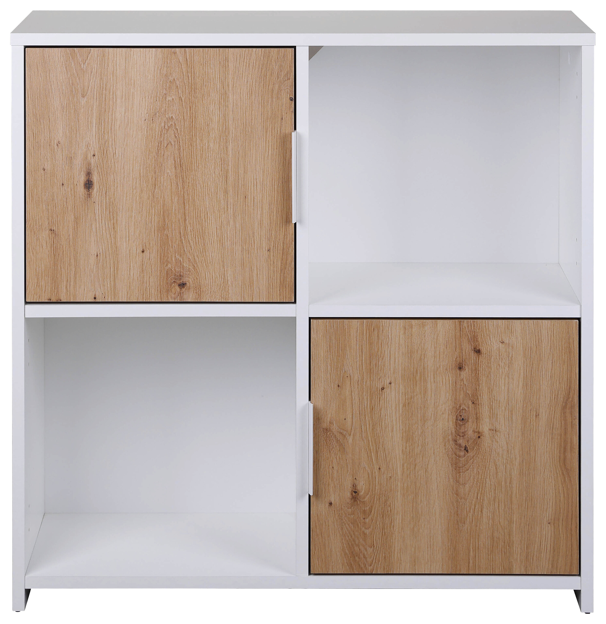 Standregal Pepeto 2T weiß weiß beschichtet Optik B/H/L: ca. 30x77x77 cm