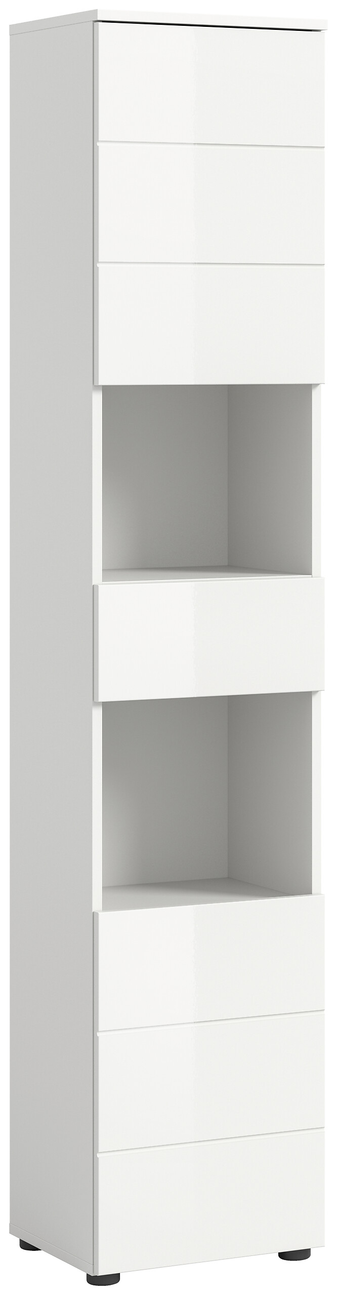 Badhochschrank VIRA weiß weiß Hochglanz B/H/T: ca. 38x190x34 cm