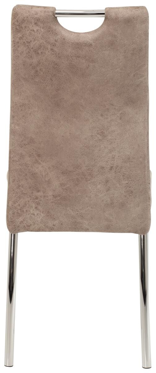 Stuhl Susi 4er Set beige Vintage Microfaser B/H/T: ca. 44x98x61 cm