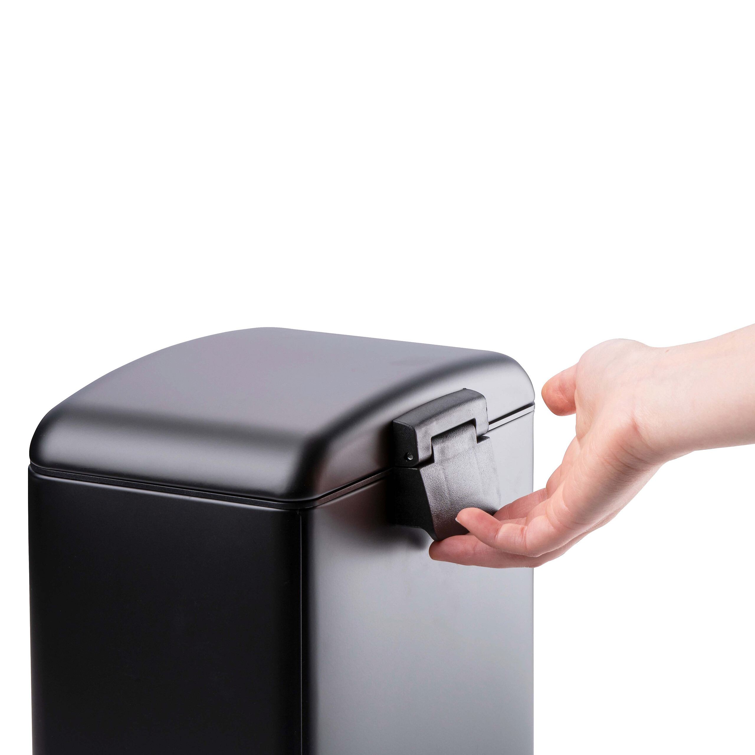 Dirt Devil Treteimer schwarz Edelstahl B/H/T: ca. 23x32,5x22,5 cm