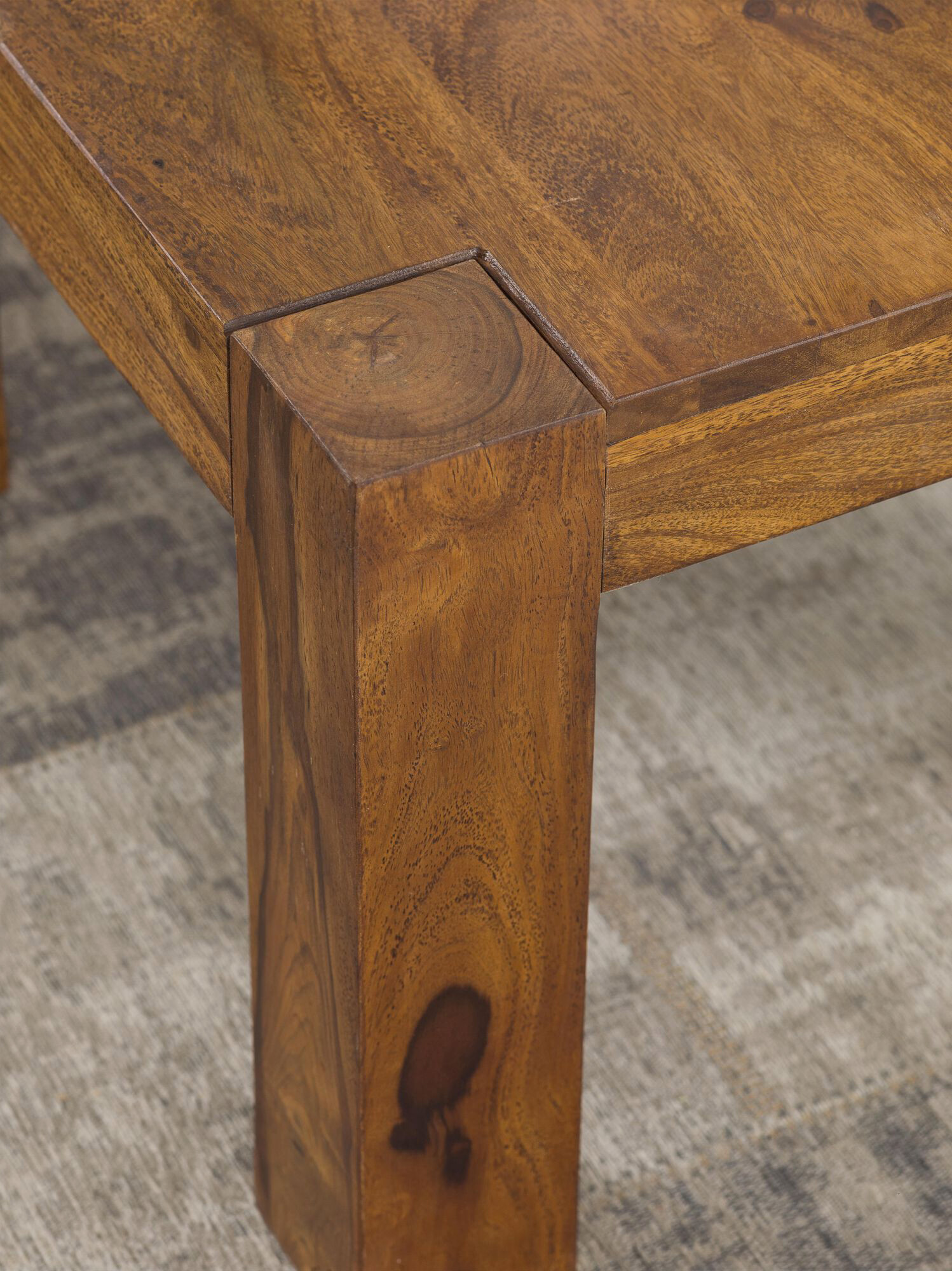 Wohnling Couchtisch natur Echtholz B/H/T: ca. 60x40x60 cm