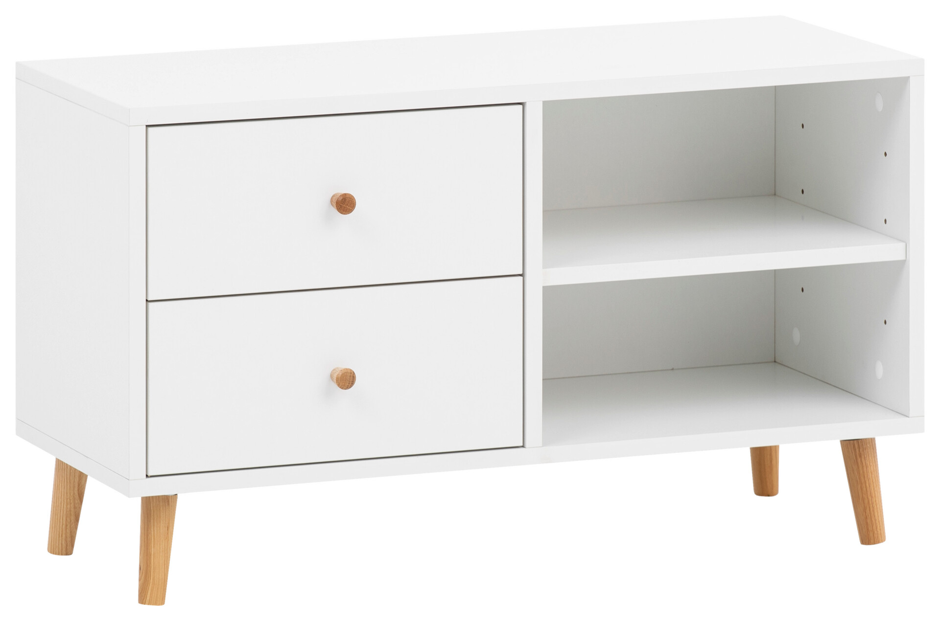 Bank Bjarne weiß matt B/H/T: ca. 78,9x46,5x33 cm