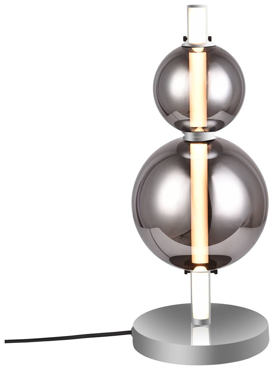 Näve Leuchten Tischleuchte 3191442 Chrom Aluminium Stahl H/D: ca. 44x18 cm null 1 Brennstellen