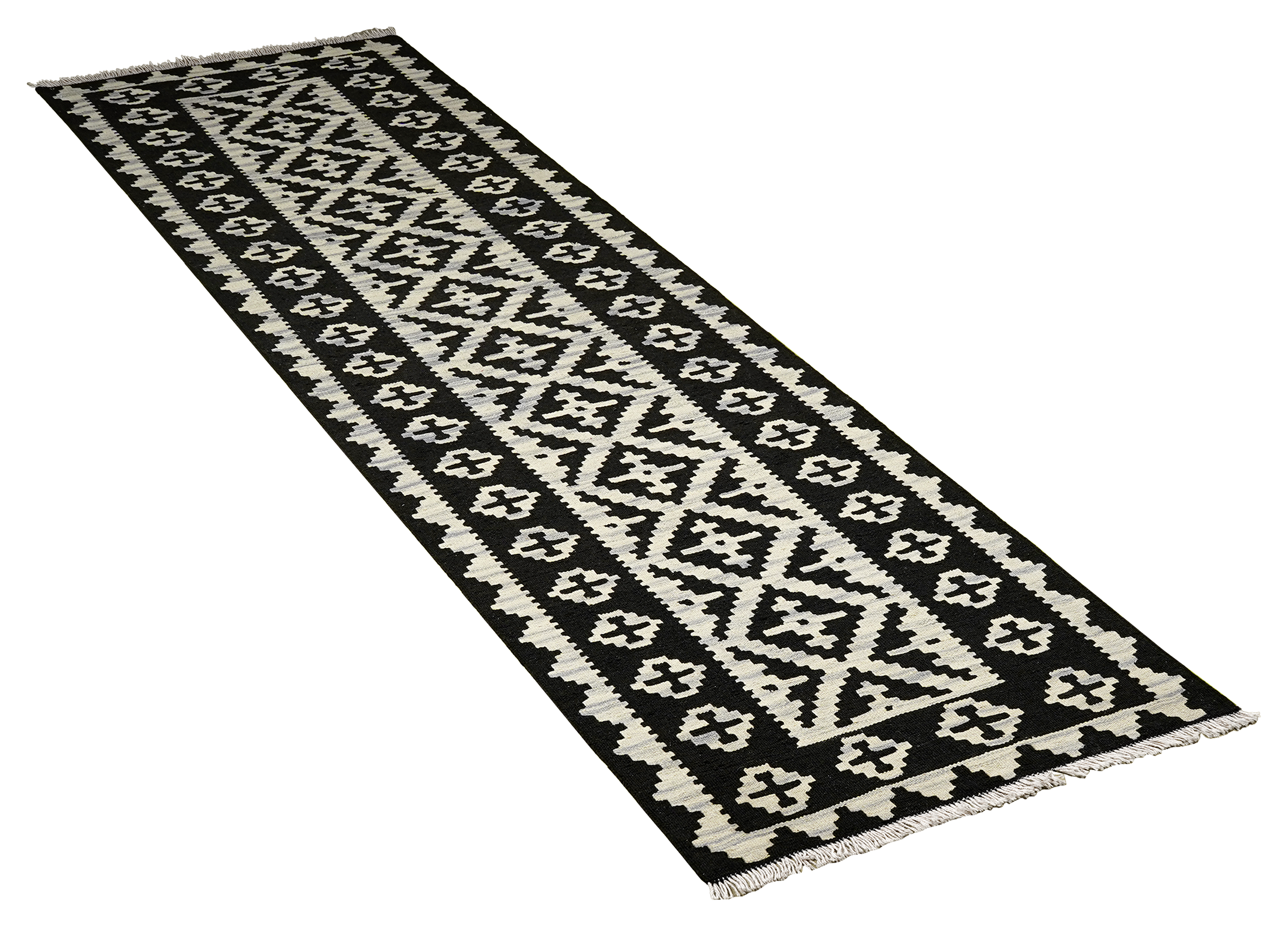 PersaTepp Teppich Kelim Gashgai schwarz B/H/L: ca. 83x1x293 cm PersaTepp Teppich Kelim Gashgai schwarz B/H/L: ca. 83x1x293 cm