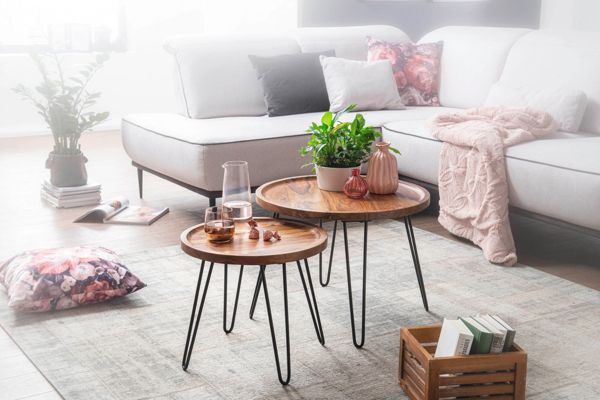 Wohnling Couchtisch braun H: ca. 40 cm