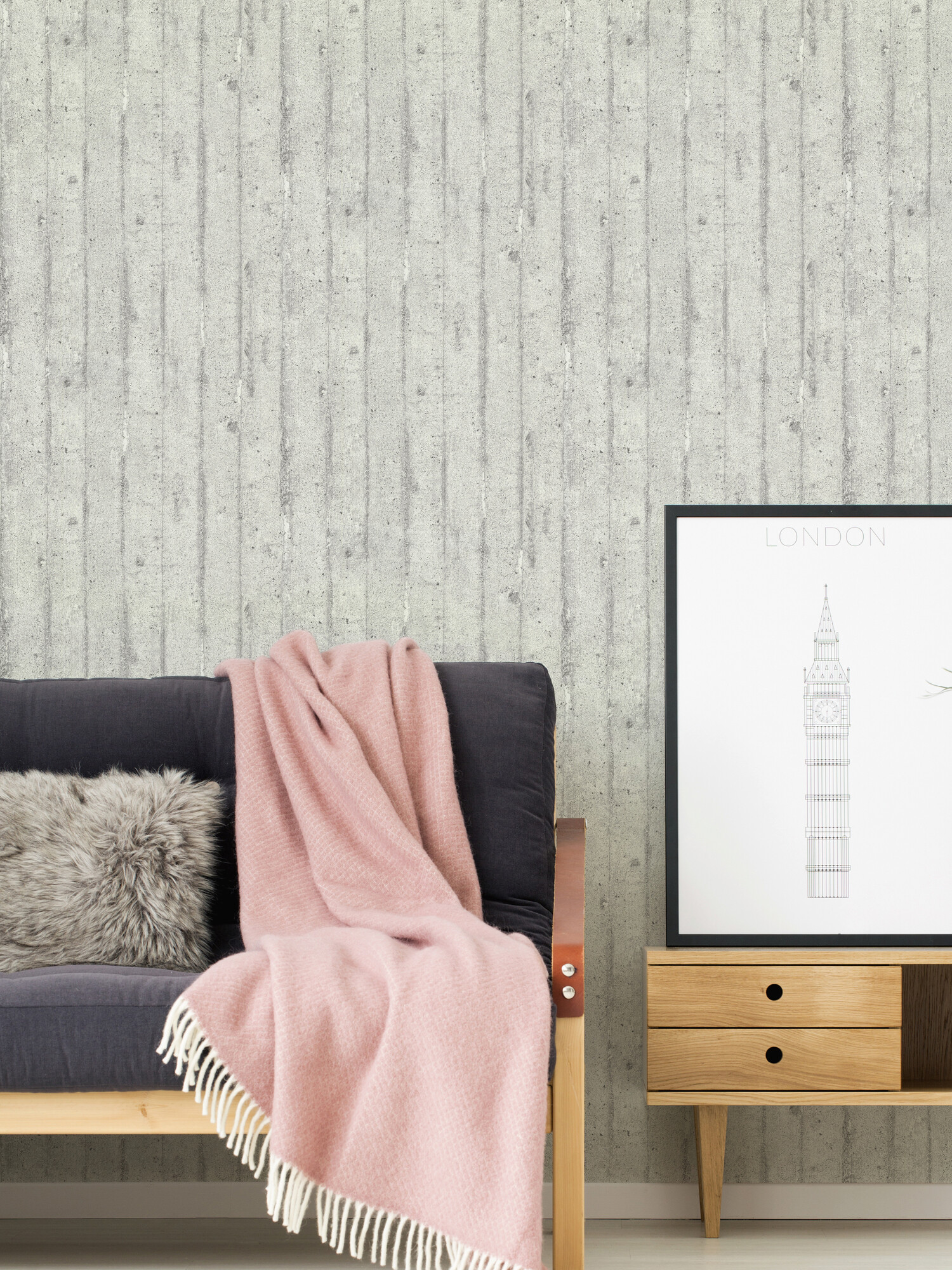 A.S.Creation Vliestapete grau B/H/D: ca. 53x1005x9 cm