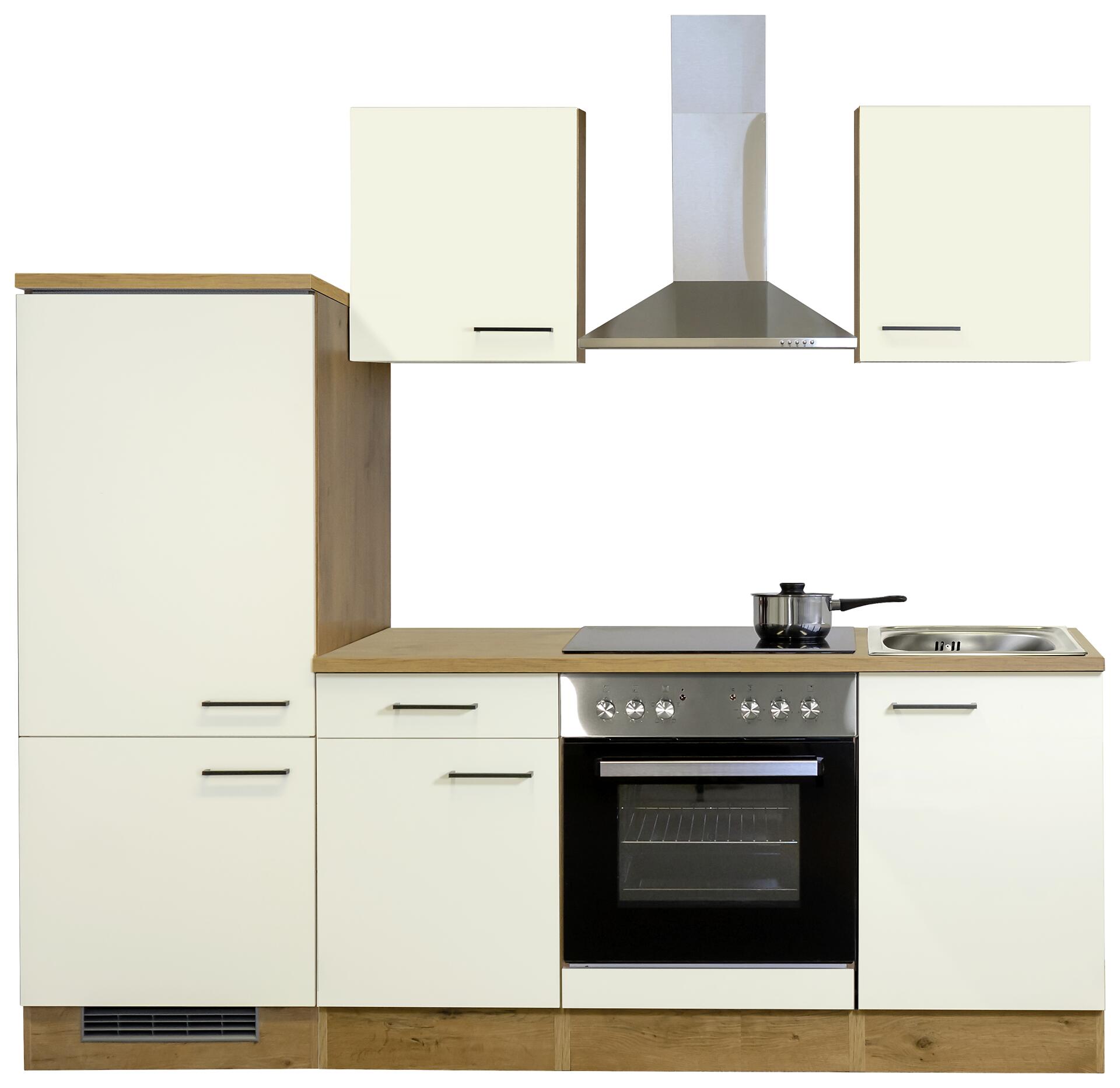 Küchenblock Avila Magnolie matt B/H/T: ca. 220x200x60 cm