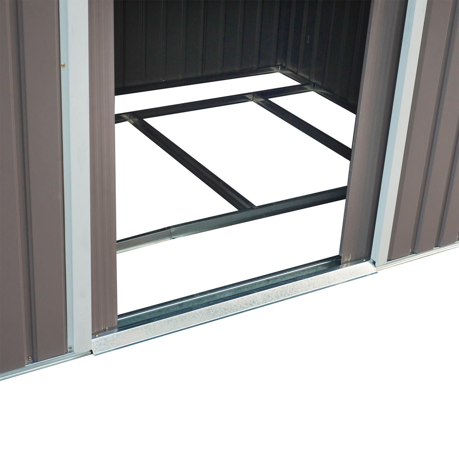 Outsunny Gartenhaus grau B/H/L: ca. 181x192x277 cm